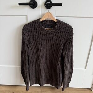 ALL SAINTS Dark Grey Crewneck Sweater